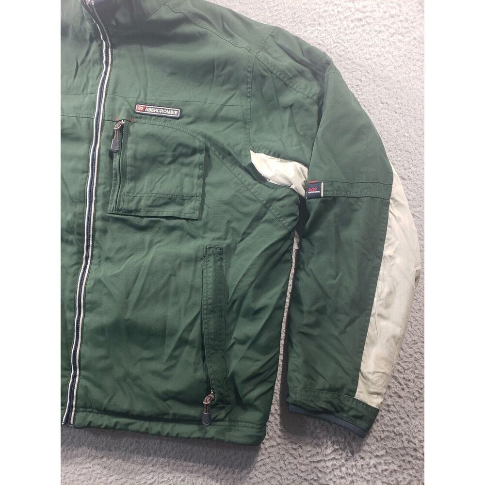 Abercrombie Fitch Jacket Men's XL Extra Large Reversible Full Zip Fleece Skiing - Picture 3 of 16